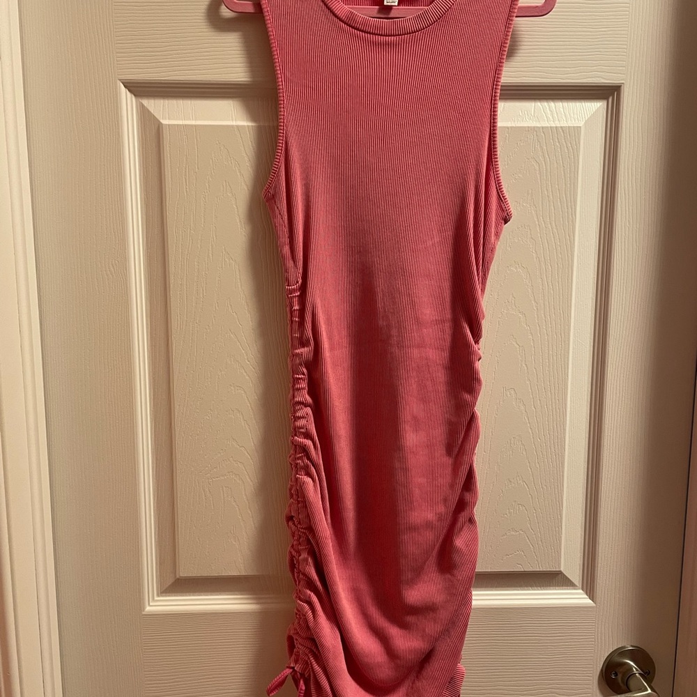 Garage Pink Ria Ruched Tank Dress - Picture 4 of 9